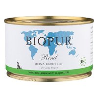 Nassfutter BIOPUR Welpen Rind, Reis, Karotten