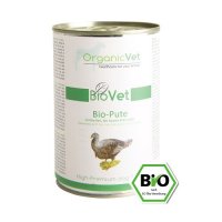 Nassfutter OrganicVet BIOVET Bio-Pute mit Bio-Reis, Bio-Karotte & Bio-Apfel