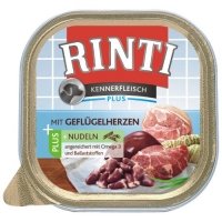 Nassfutter RINTI Kennerfleisch Geflügelherzen & Nudeln