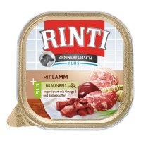Nassfutter RINTI Kennerfleisch Plus Lamm & Braunreis