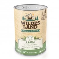 Nassfutter Wildes Land Lamm mit Reis, Zucchini, Wildkräutern und Distelöl
